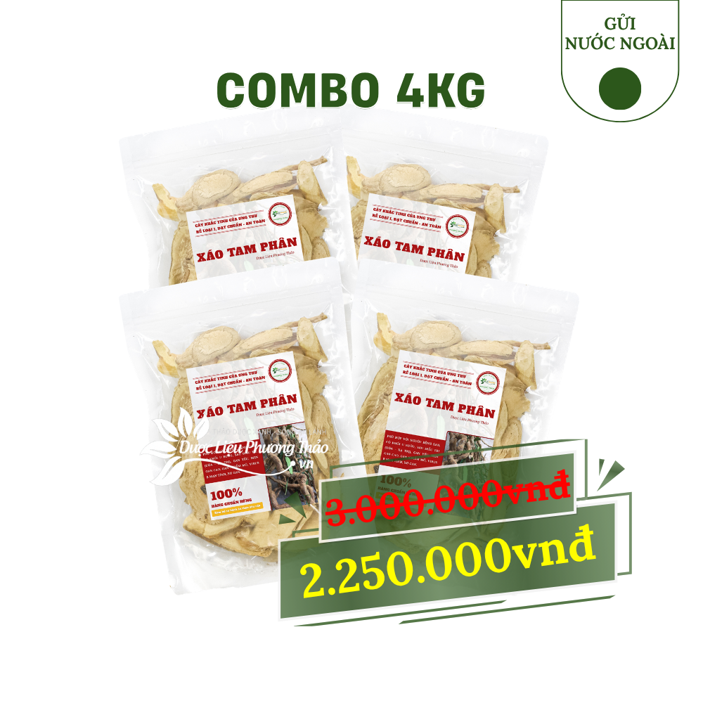 combo xáo tam phân 4kg gửi nước ngoài