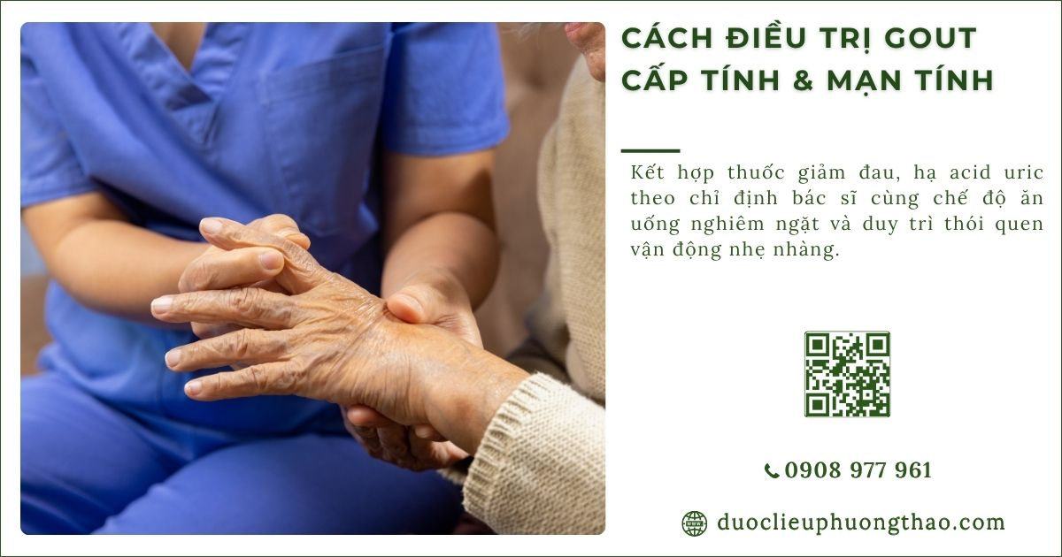 điều trị gout cấp tính