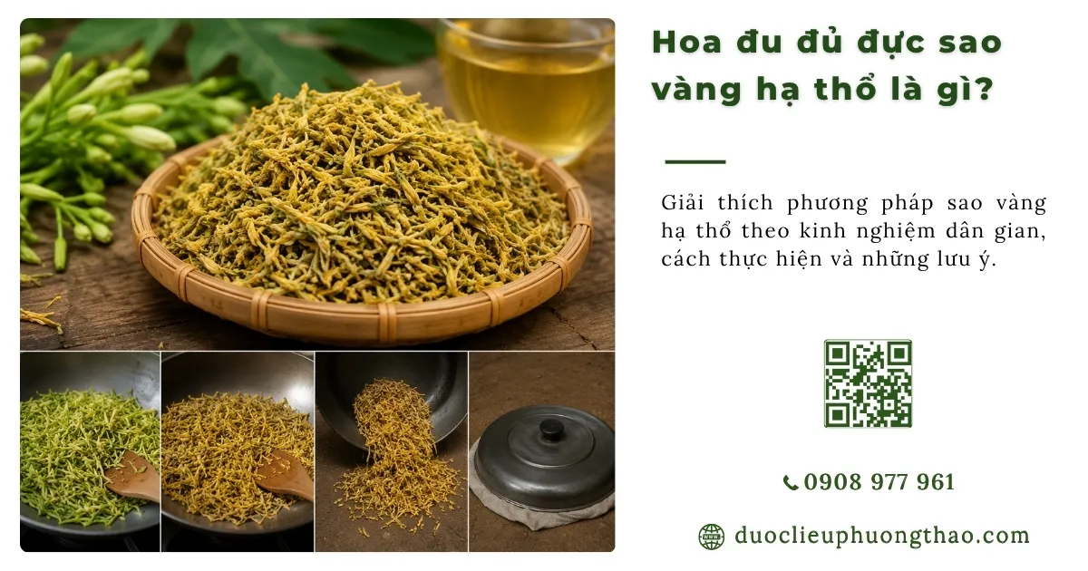 hoa đu đủ đực sao vàng hạ thổ