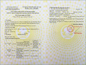 Cam thảo (cam thảo bắc, lộ thảo) giấy tờ pháp lý công ty