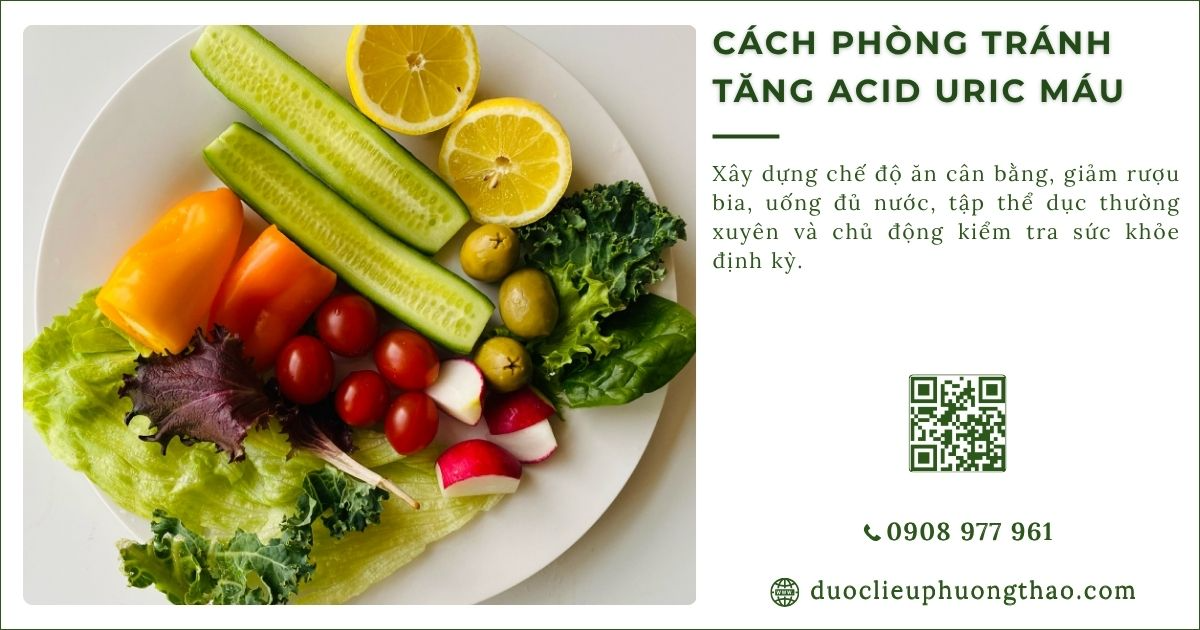cách phòng tránh tăng axit uric máu