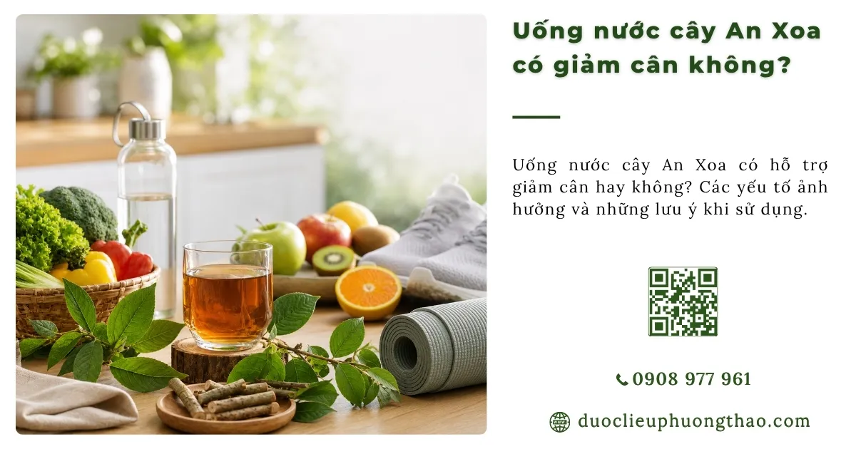 uống nước cây an xoa có giảm cân không