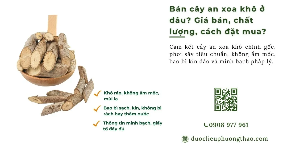 bán cây an xoa khô