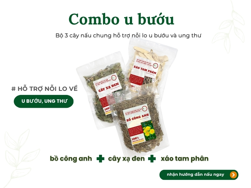 Xáo tam phân xắt lát (Thần xạ, Rễ mọi, Tuyết thông) Combo u bướu gồm xáo tam phân, xạ đen và bồ công anh hỗ trợ sức khỏe.
