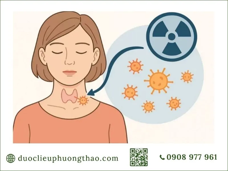 ung thư tuyến giáp là gì và yếu tố nguy cơ do tiếp xúc tia xạ