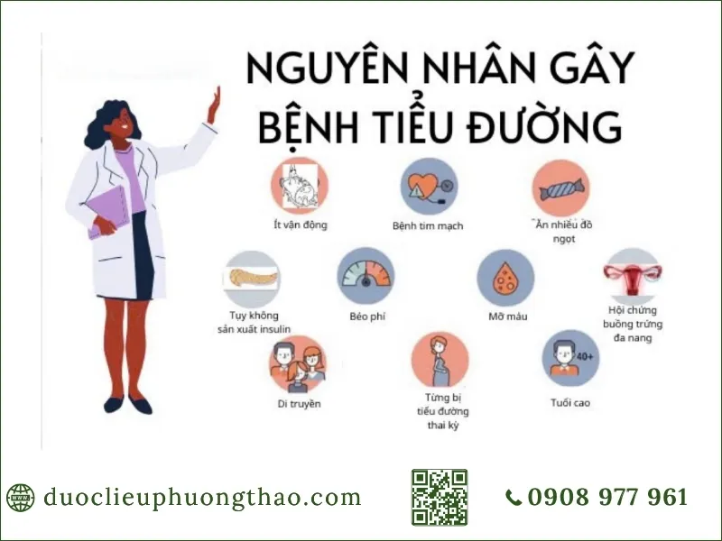 tổng hợp các nguyên nhân và yếu tố nguy cơ gây bệnh tiểu đường